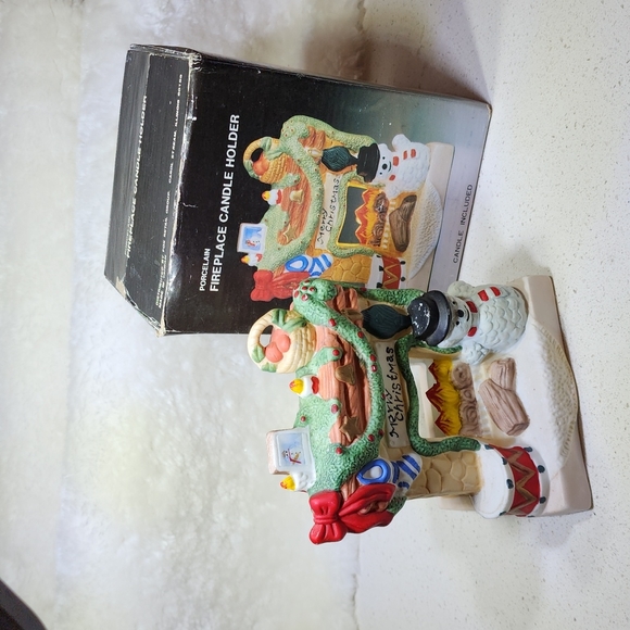 Vintage Porcelain Fireplace Candle holder - Picture 16 of 16